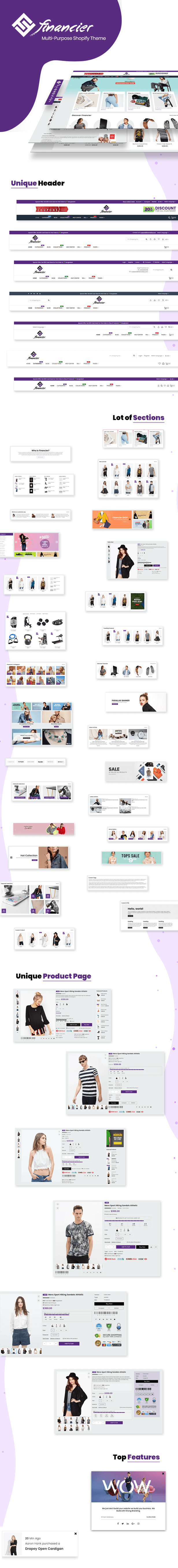 Financier - Multipurpose Responsive Shopify Theme